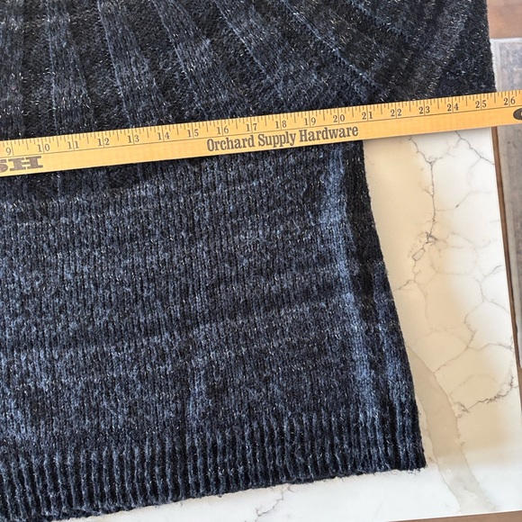 Knox Rose Mock Turtleneck Relaxed Fit Sweater Charcoal Black Size M - Picture 5 of 6